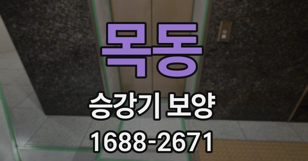 목동 승강기 보양