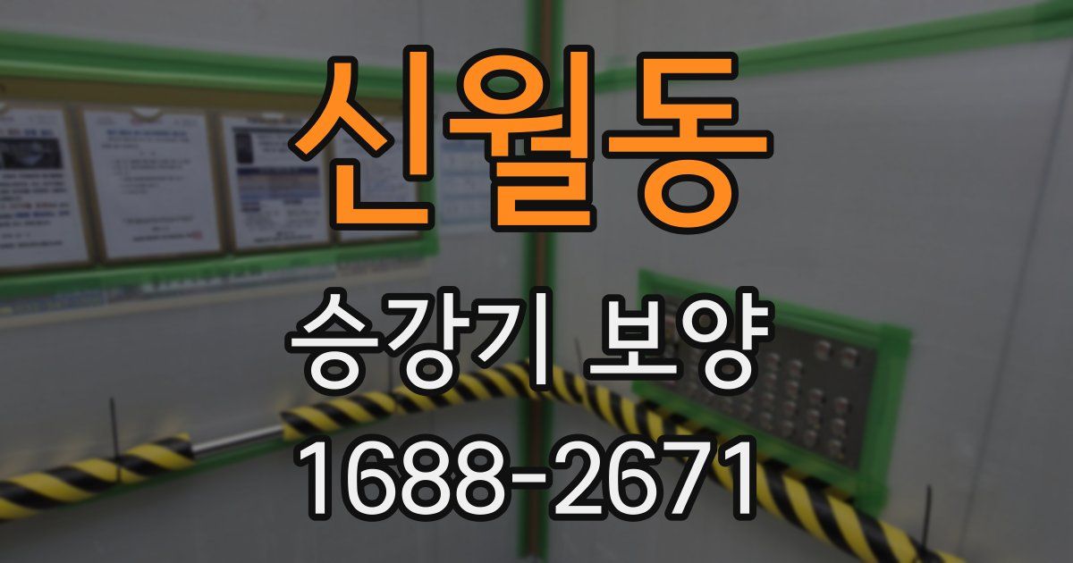 신월동 승강기 보양