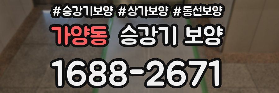 가양동 승강기 보양