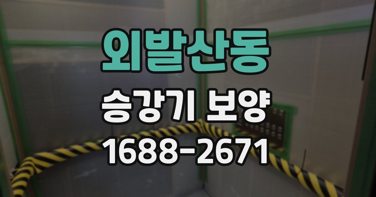 외발산동 승강기 보양