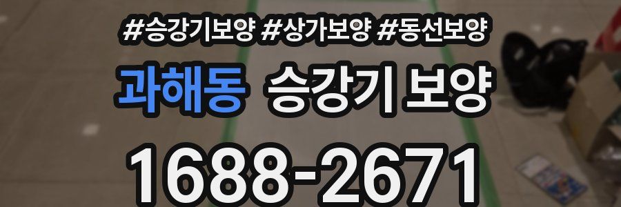 과해동 승강기 보양