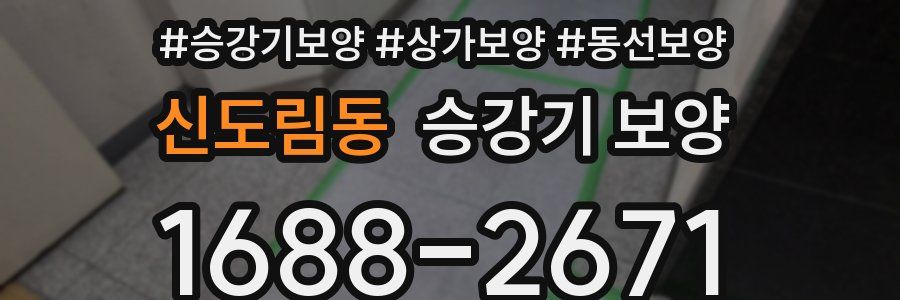 신도림동 승강기 보양