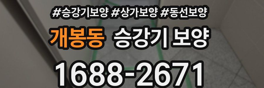 개봉동 승강기 보양