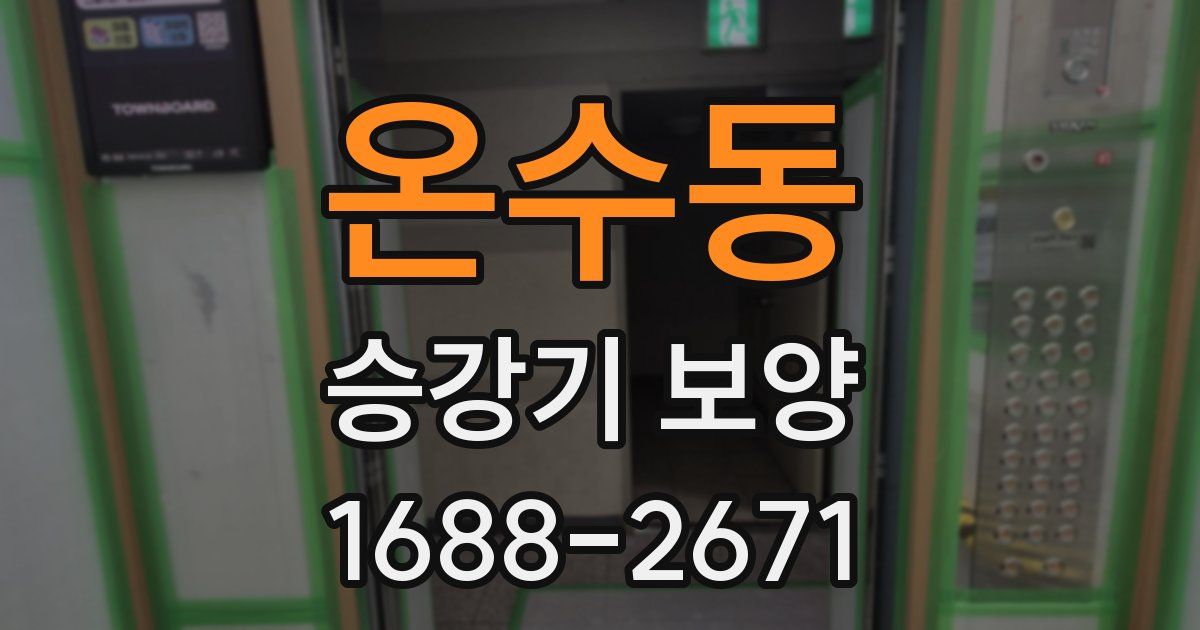 온수동 승강기 보양