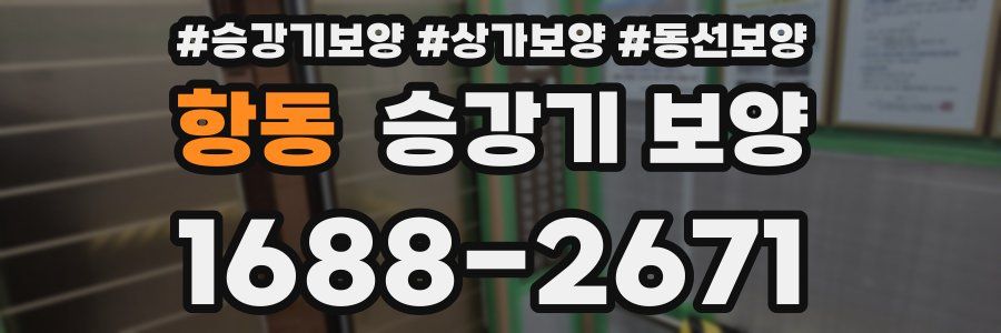 항동 승강기 보양