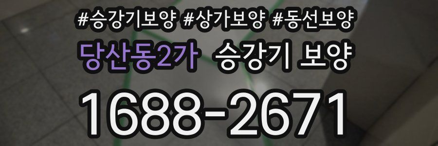 당산동2가 승강기 보양
