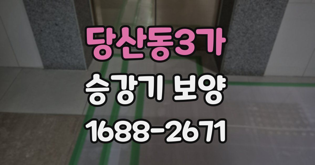 당산동3가 승강기 보양