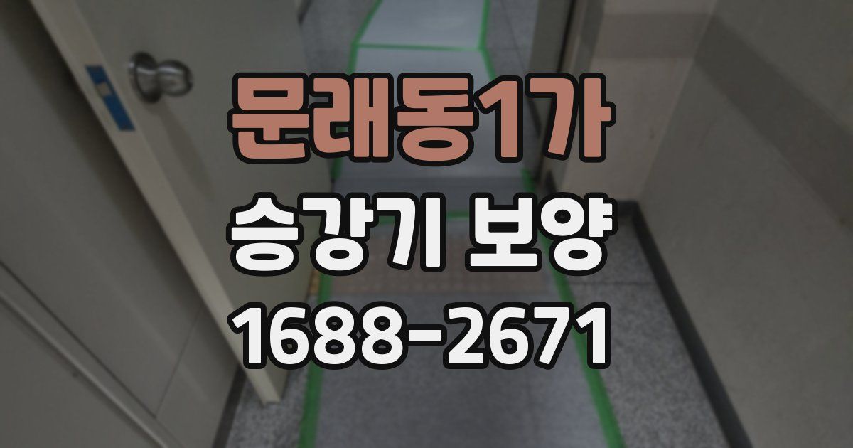 문래동1가 승강기 보양
