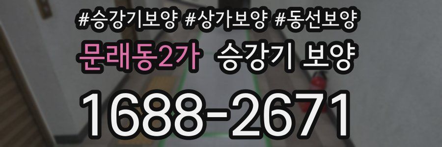 문래동2가 승강기 보양
