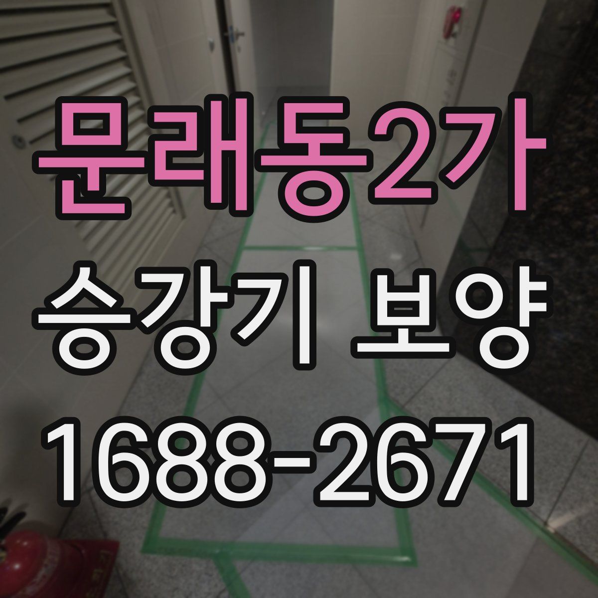 문래동2가 승강기 보양