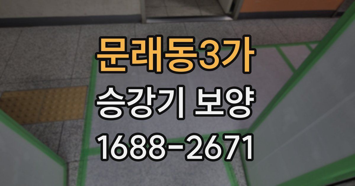 문래동3가 승강기 보양