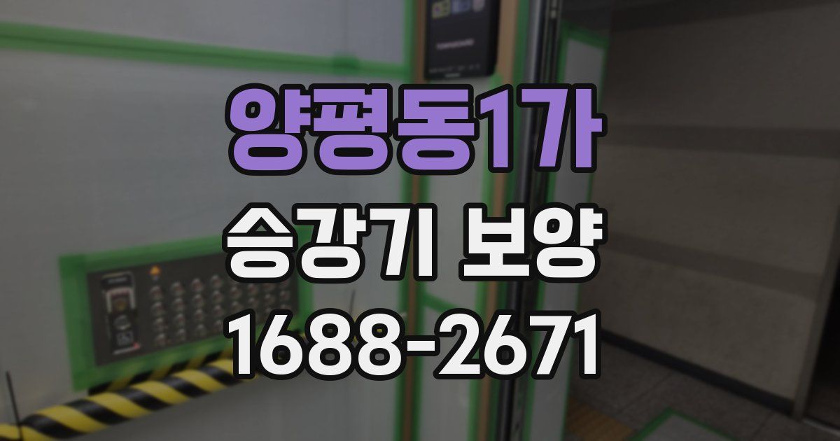 양평동1가 승강기 보양