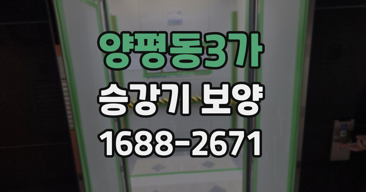 양평동3가 승강기 보양