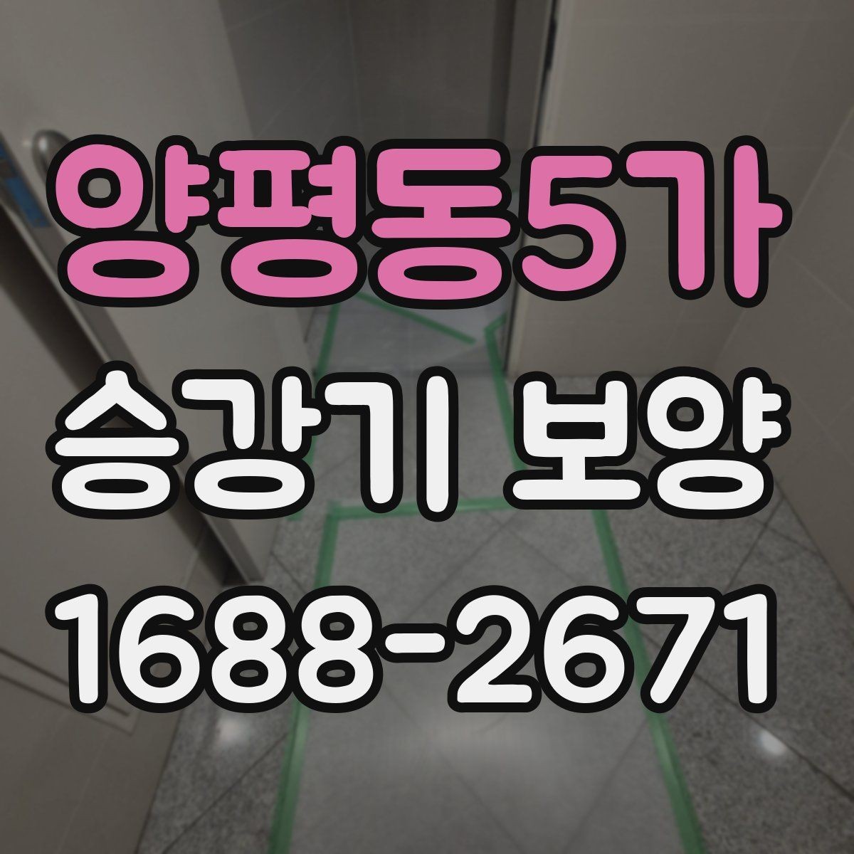 양평동5가 승강기 보양 시 먼지와 오염을 줄이는 요령