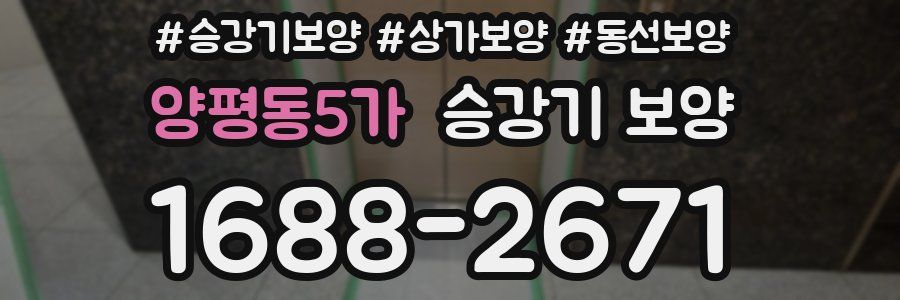 양평동5가 승강기 보양