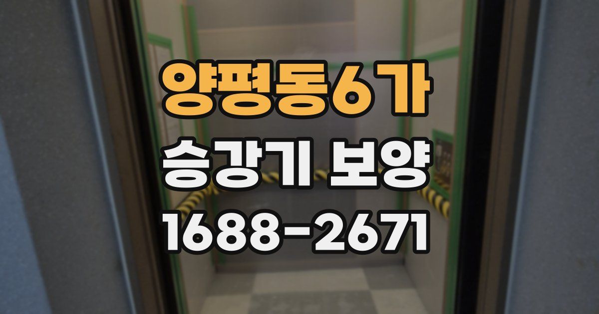 양평동6가 승강기 보양