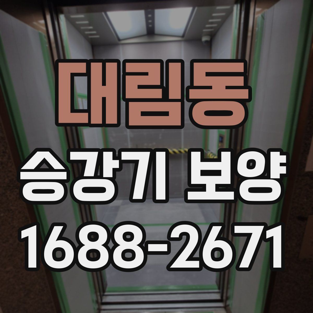 대림동 승강기 보양 작업의 완성도를 높이는 포인트