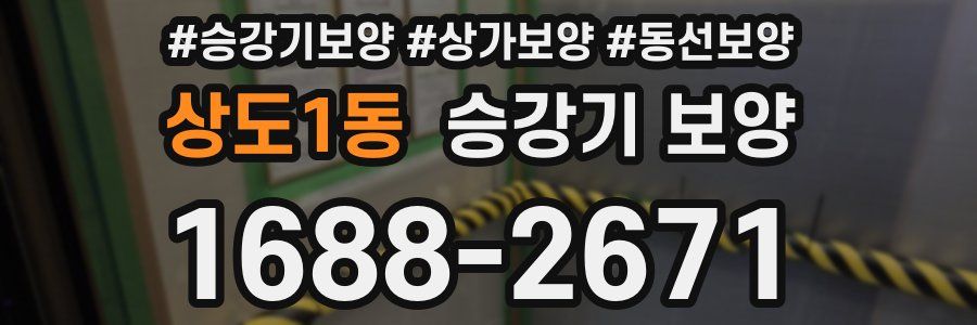 상도1동 승강기 보양