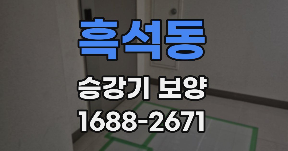흑석동 승강기 보양