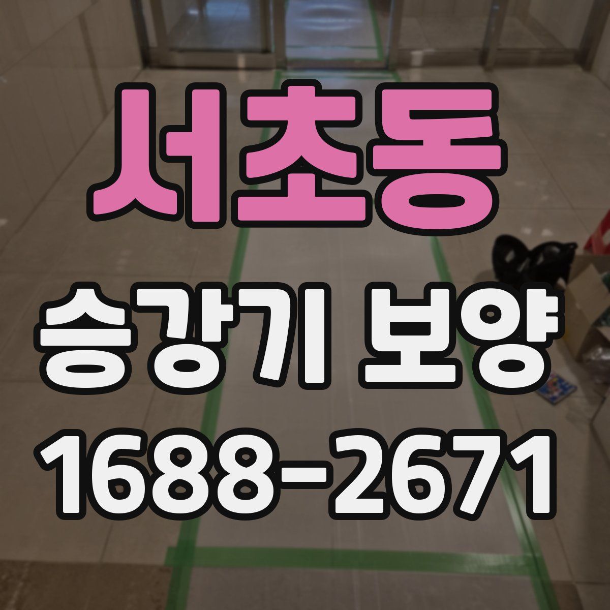 서초동 승강기 보양