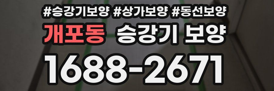 개포동 승강기 보양