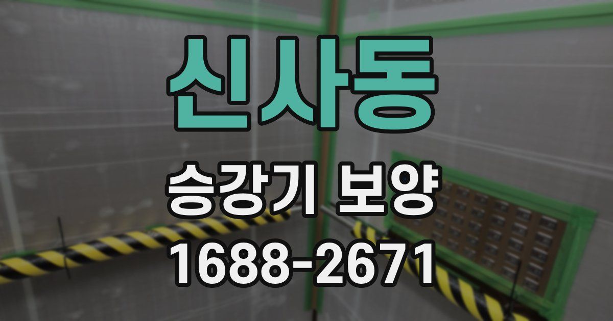 신사동 승강기 보양