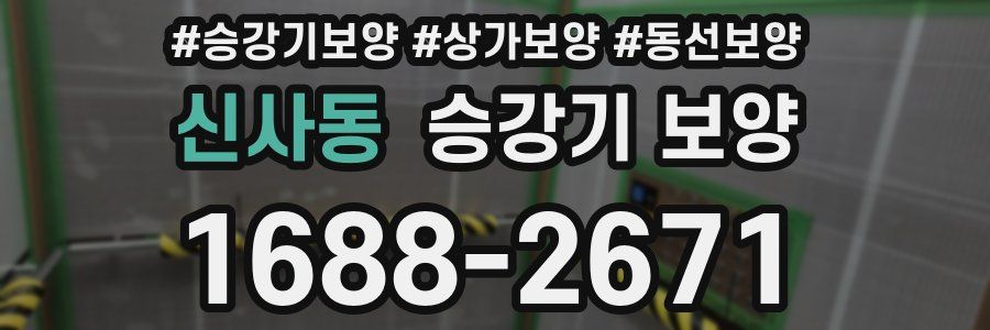 신사동 승강기 보양