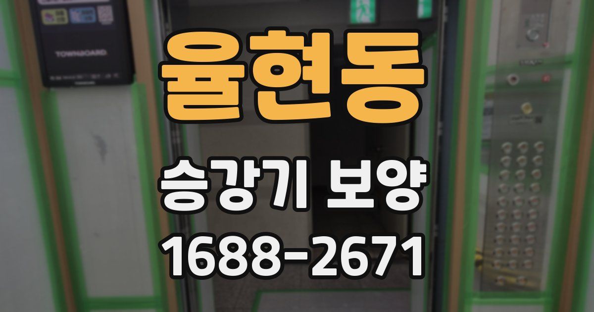 율현동 승강기 보양