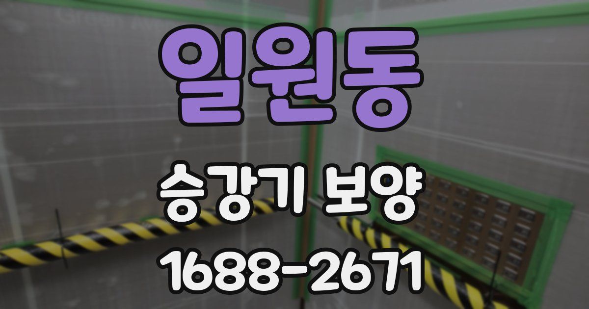 일원동 승강기 보양