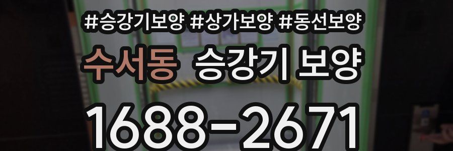 수서동 승강기 보양