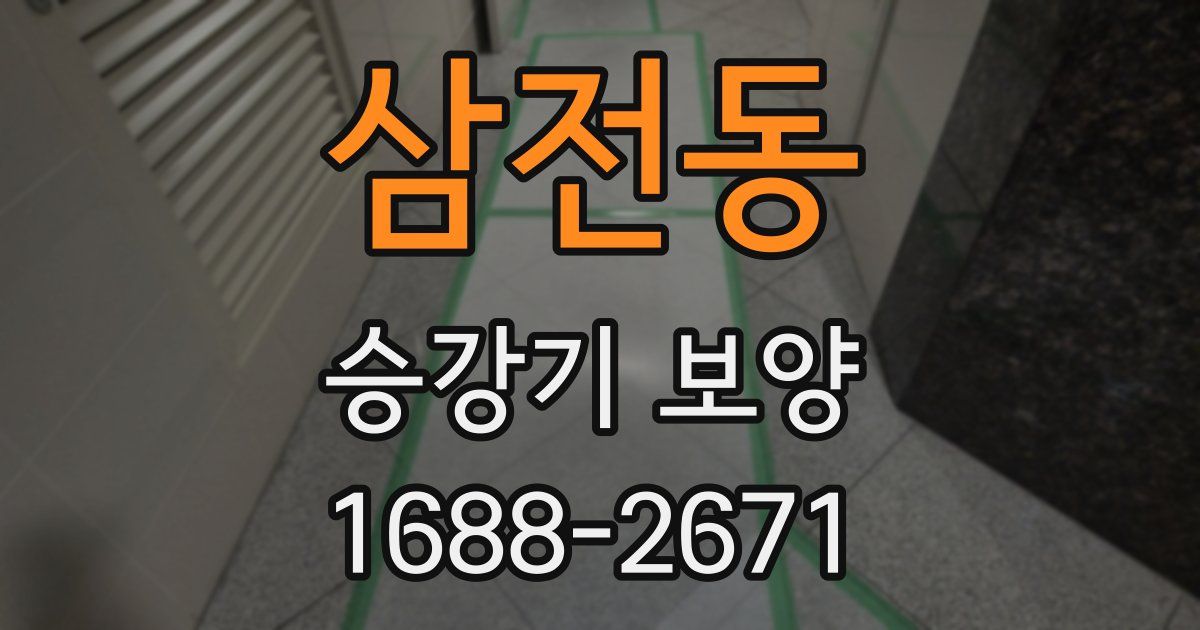 삼전동 승강기 보양