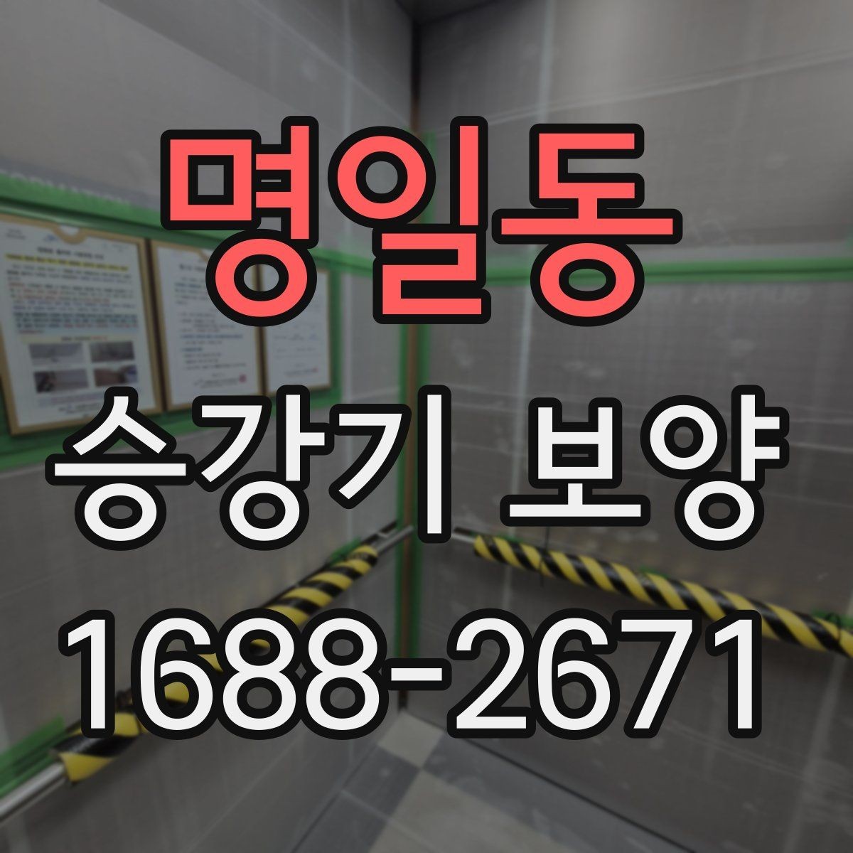 명일동 승강기 보양 작업 시 점검해야 할 세부 항목