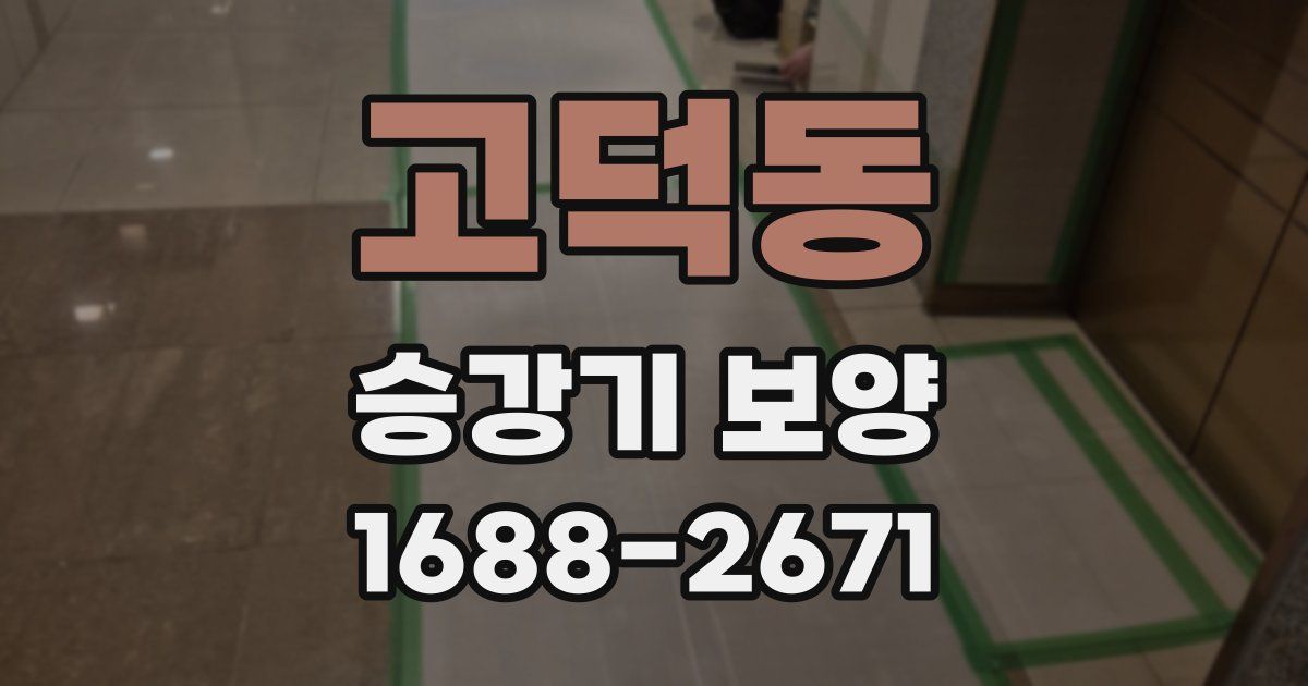 고덕동 승강기 보양