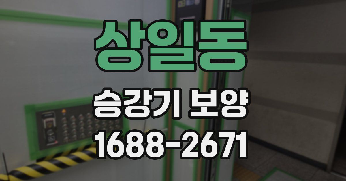 상일동 승강기 보양