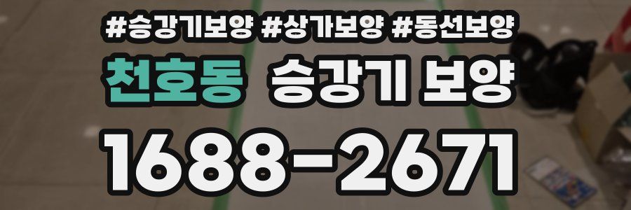 천호동 승강기 보양