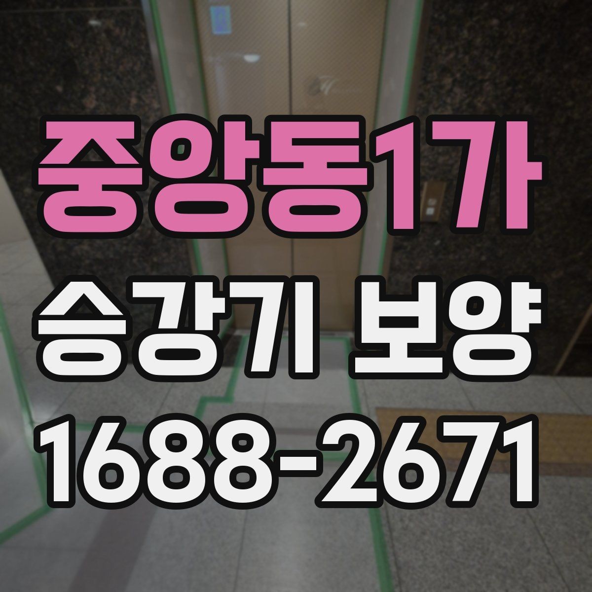 중앙동1가 승강기 보양 공사 전 협의해야 할 내용