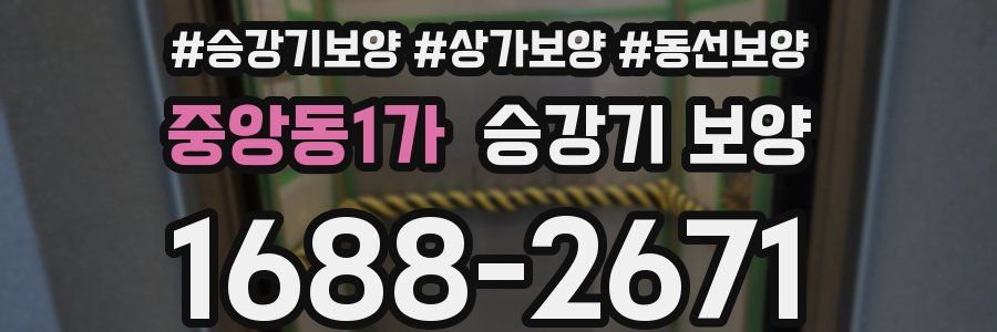 중앙동1가 승강기 보양