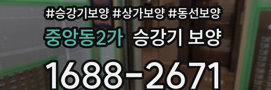 중앙동2가 승강기 보양
