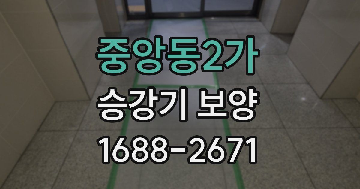 중앙동2가 승강기 보양