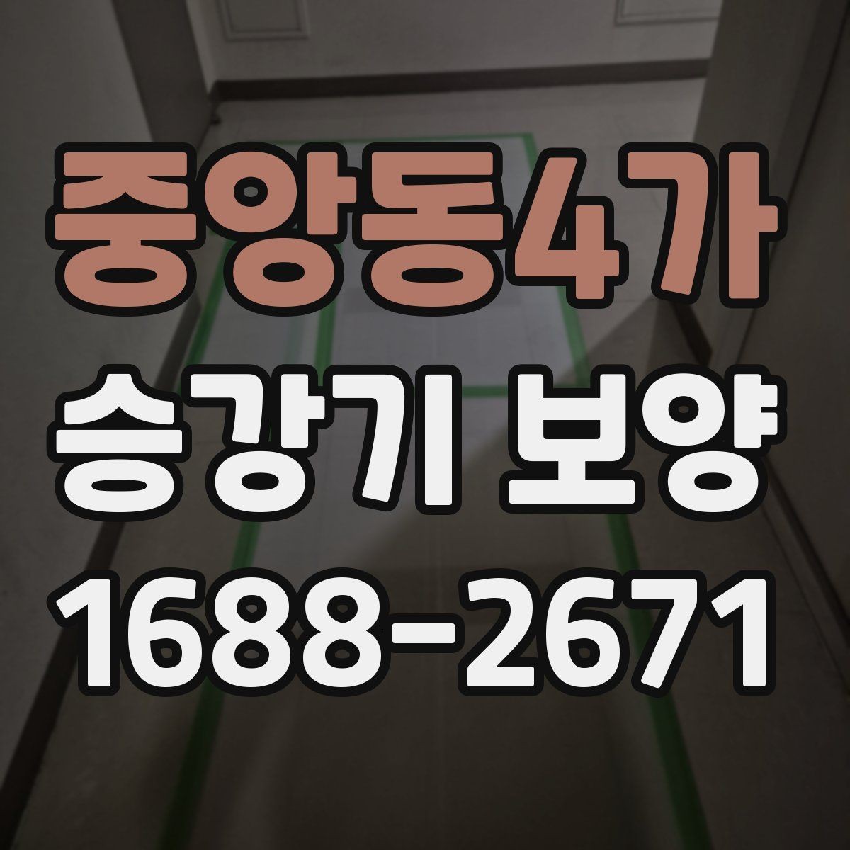 중앙동4가 승강기 보양 진행 순서와 준비 과정