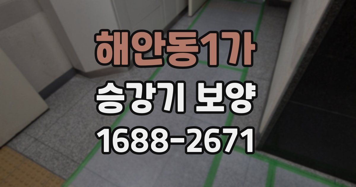 해안동1가 승강기 보양