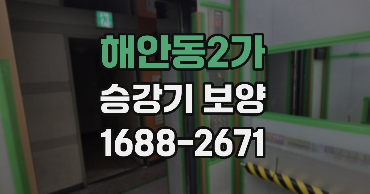 해안동2가 승강기 보양