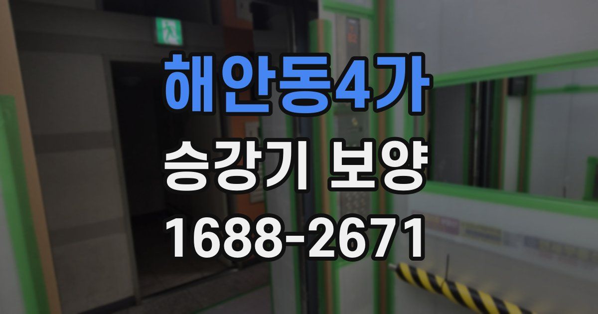해안동4가 승강기 보양