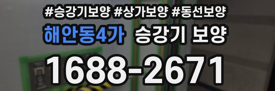 해안동4가 승강기 보양