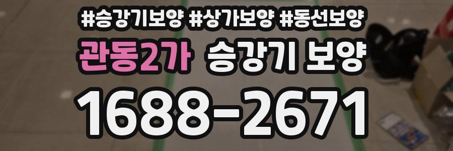 관동2가 승강기 보양
