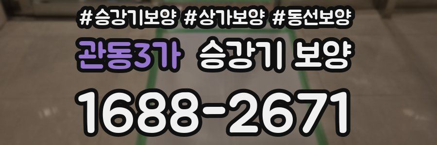 관동3가 승강기 보양