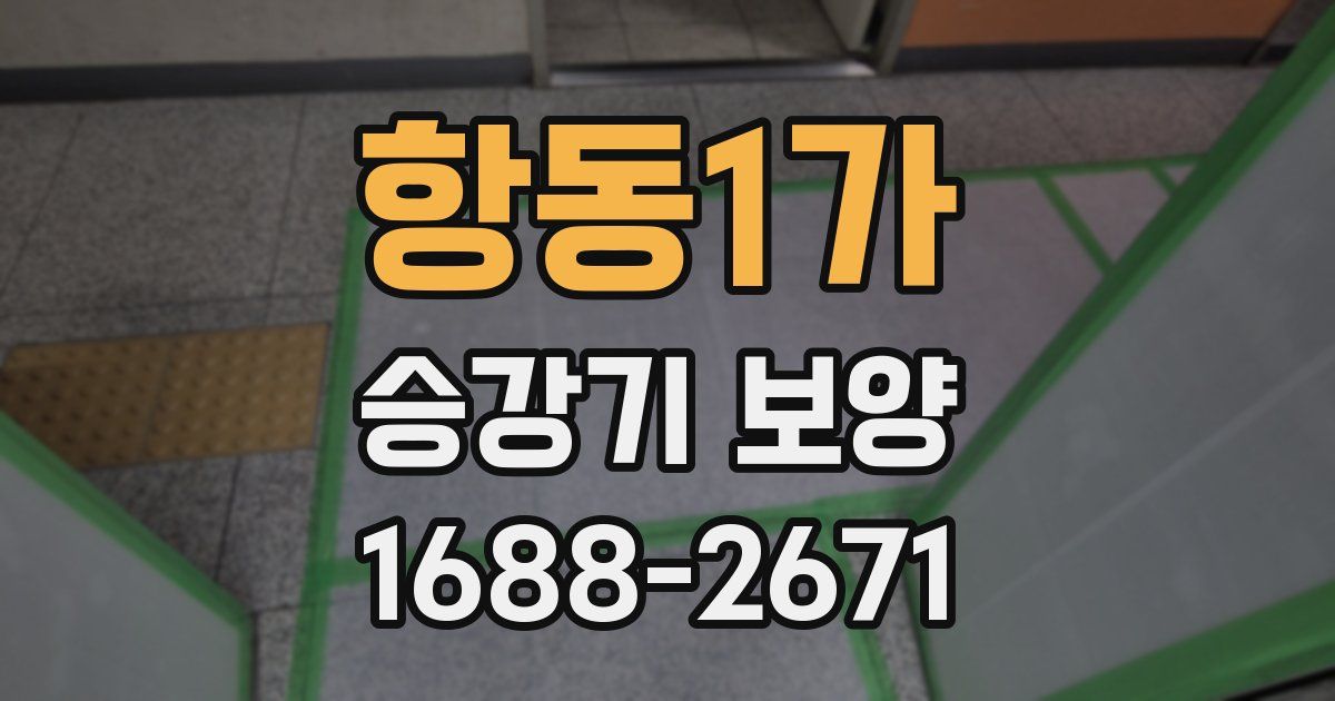 항동1가 승강기 보양