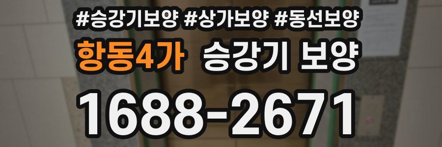 항동4가 승강기 보양