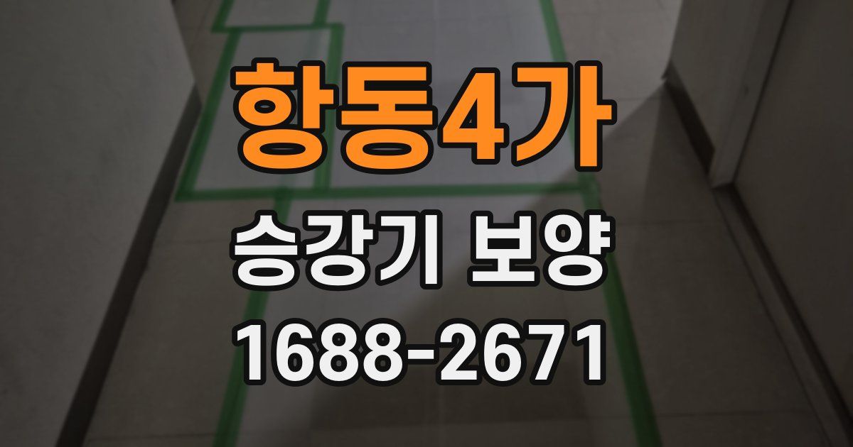 항동4가 승강기 보양
