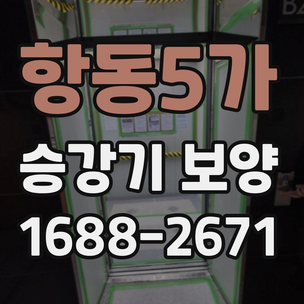 항동5가 승강기 보양